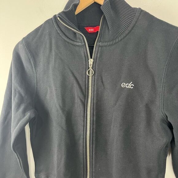 EDC Black Full Zip Electric Daisy Carnival Sweatshirt S - Picture 2 of 6